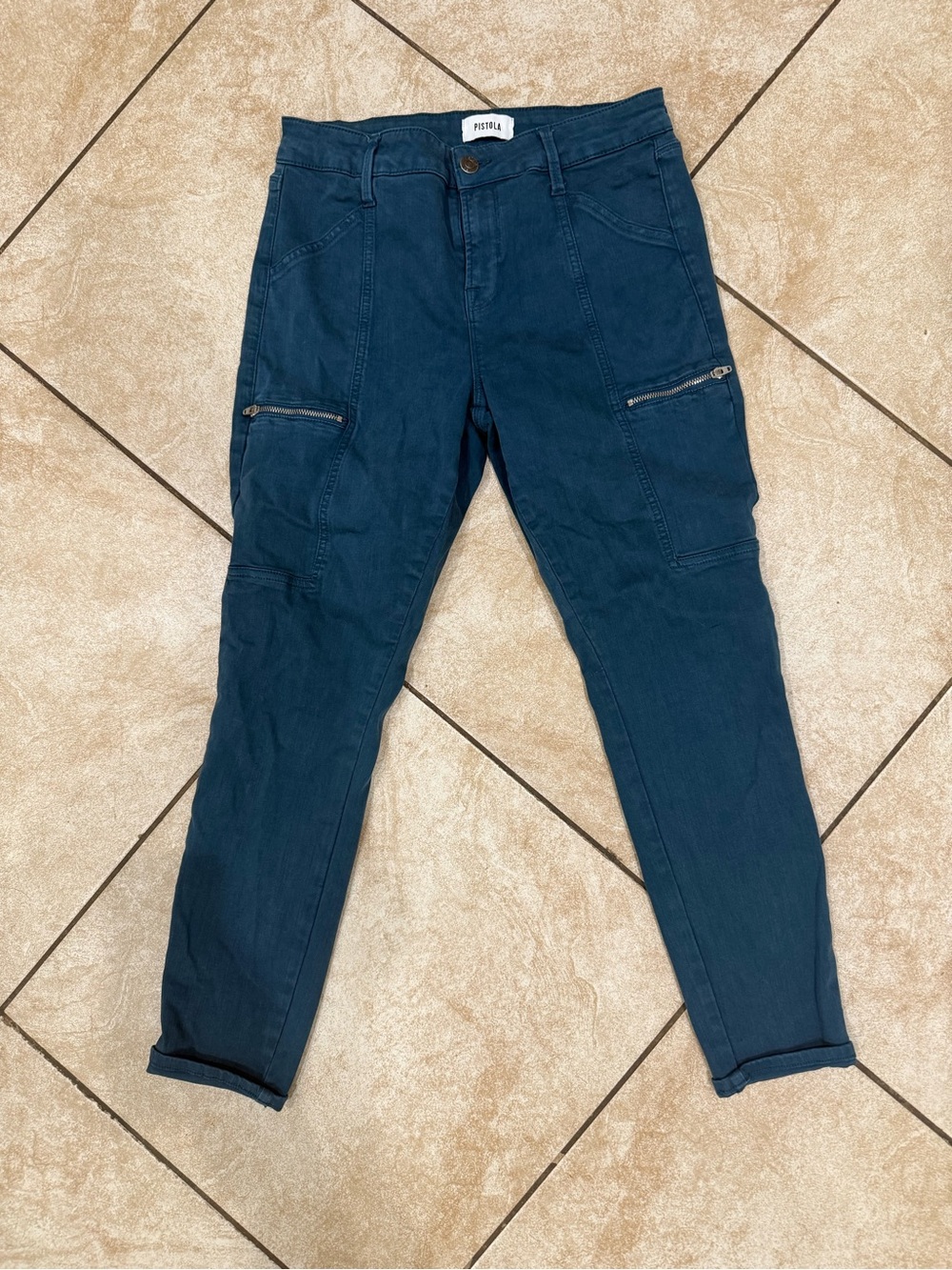 pistola Slim Cargo Jeans Sz 28